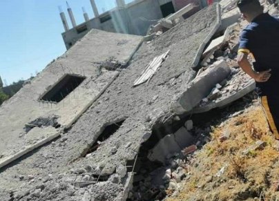 مشهد من زلزال ولاية ميلة (فيسبوك/الترا جزائر)