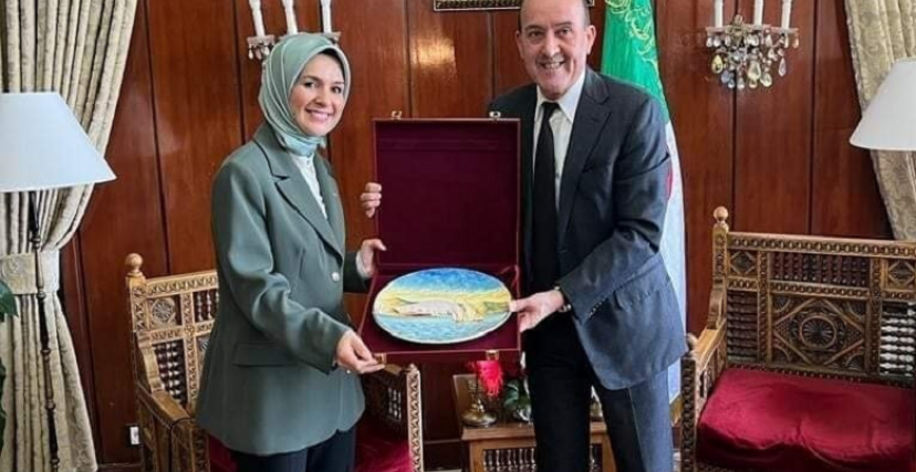كمال بلجود يستقبل السفيرة التركية في الجزائر (فيسبوك/الترا جزائرà