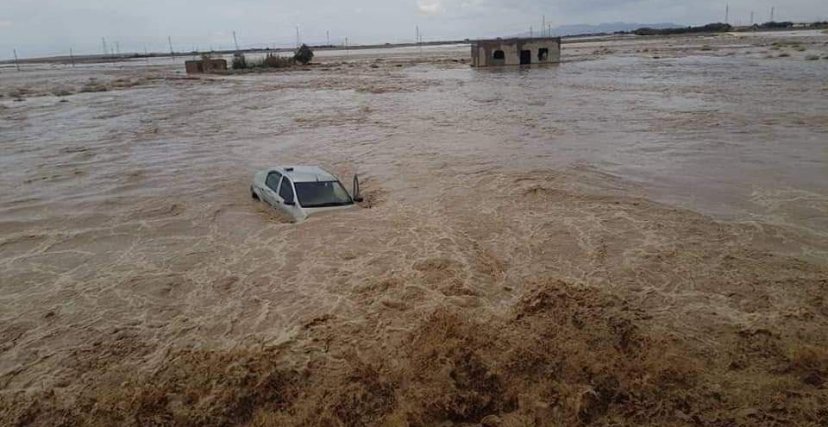 فيضانات شرق البلاد (الصورة:فيسبوك)