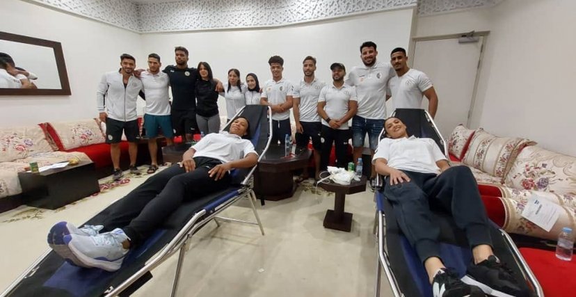 المنتخب الوطني للجيدو - يتبرع بالدم