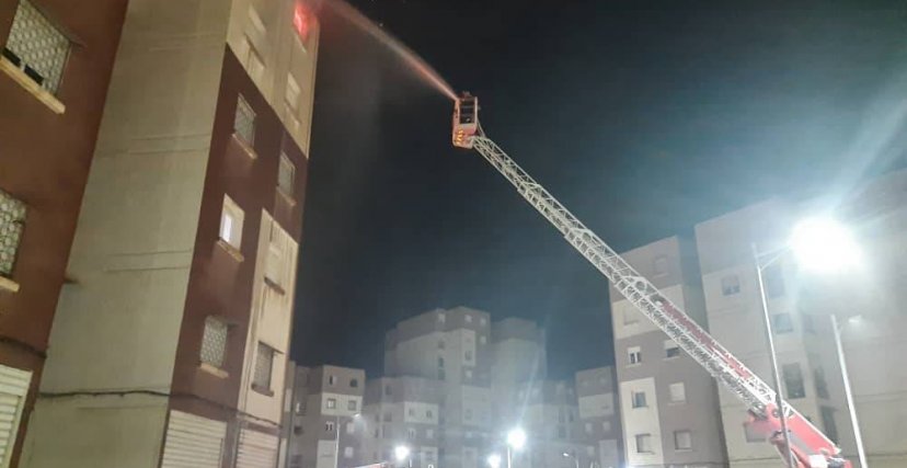 (الصورة: فيسبوك) حريق شقة سكنية 